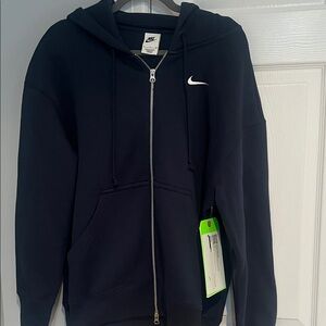 Women's oversized Nike phoenix fleece navy  Full-Zip Hoodie